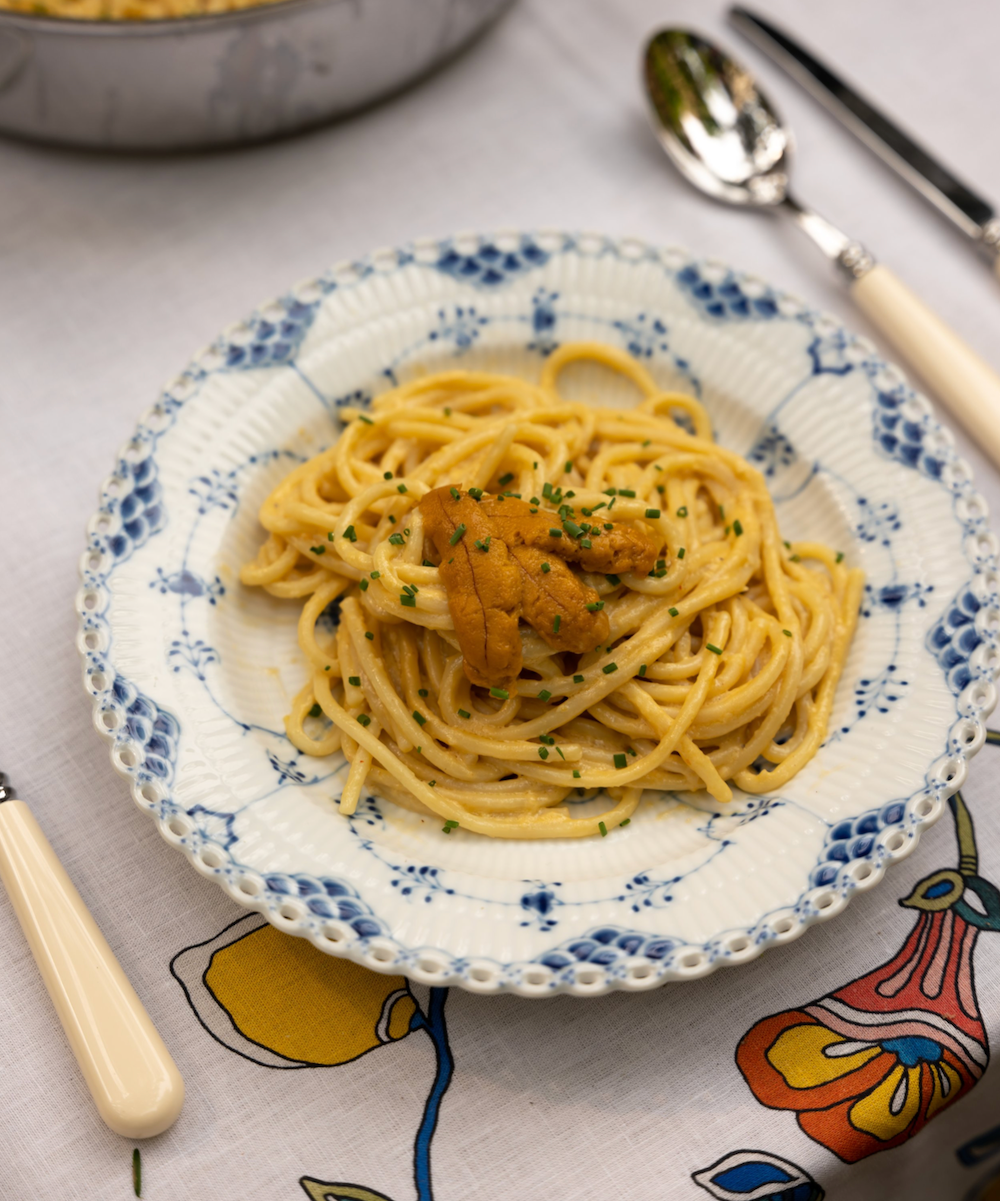 Spaghettoni in a Creamy Uni Sauce – Cucina Cipoletti